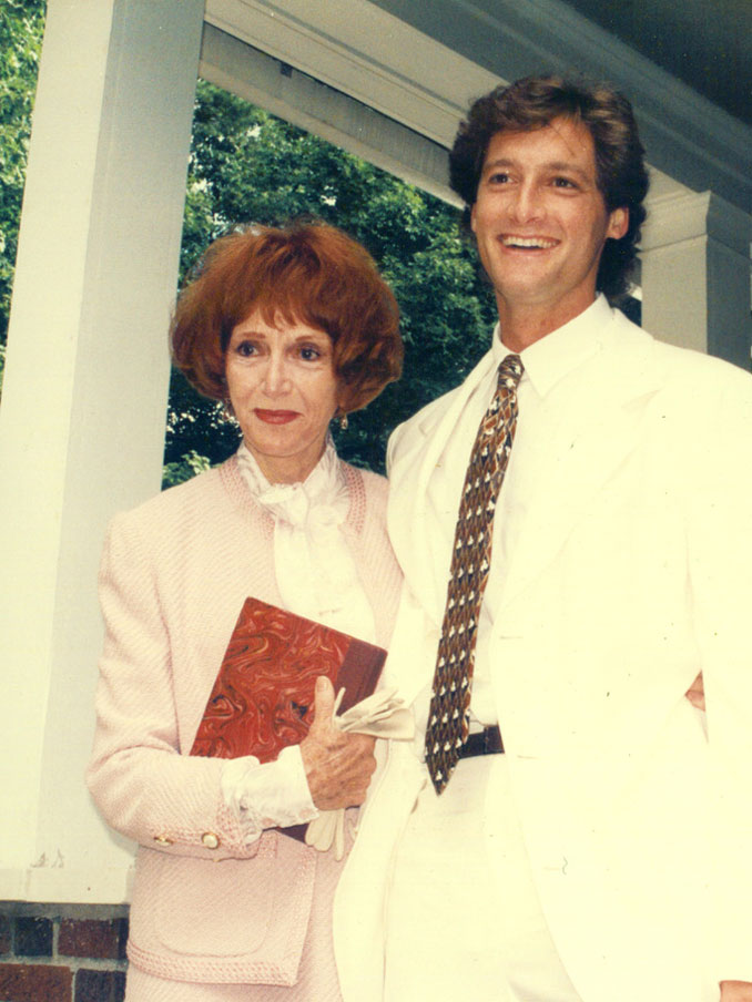 Tony's wedding to Milena, Lenox, MA, September 1995.