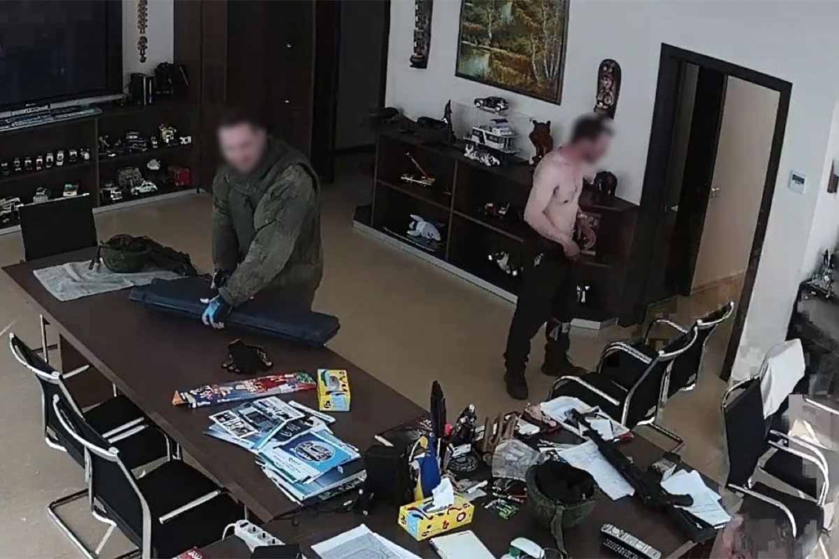 Image from the scene of the event from video surveillance cameras. © Office of the Prosecutor General